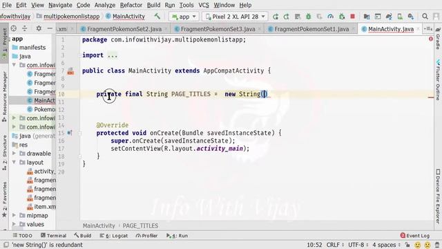Fragment Recycler View with Tab Layout | Multi Pokemon Recycler List App | Data Class Part 3 смотреть онлайн