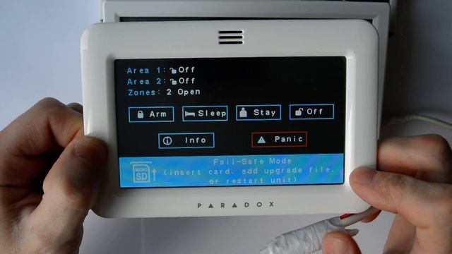 Ошибка сенсорных клавиатур Paradox, Fail-Safe Mode TM40,TM50,TM70. смотреть онлайн
