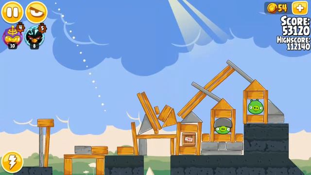 Angry Birds Seasons - Back to School - Level 1-8 - 115,710 - World Record! смотреть онлайн