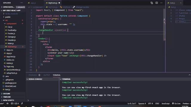 Day 34.3: React State, props, Handling events and Forms смотреть онлайн