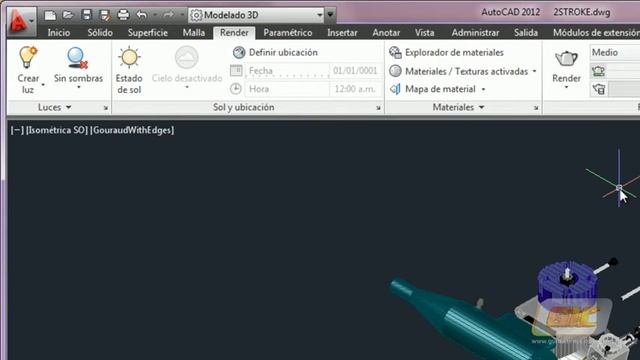 35.4.2-a Autocad 2013. Visualización en 3D. смотреть онлайн