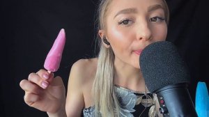 ASMR  ICE POPSICLE?/  SUCKING /  EATING ICE CREAM ?/АСМР ФРУКТОВЫЙ ЛЁД