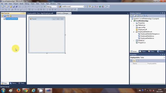 C# SQL Database Tutorial 1 How to Connect and Use Local Database sql server using C# смотреть онлайн