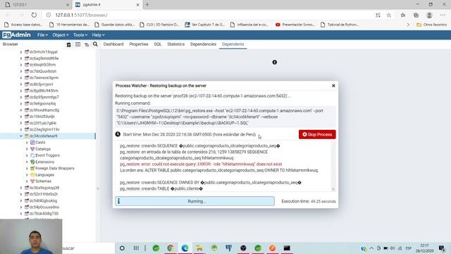 Video 5 -Aplicacion delivery(Android+Spring+Postgres+Heroku) Configurar BD Postgres (Backup) смотреть онлайн