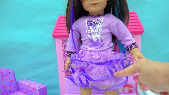 American Girl Back To School Science & Clothing Haul - Cookie Swirl C Doll Video смотреть онлайн