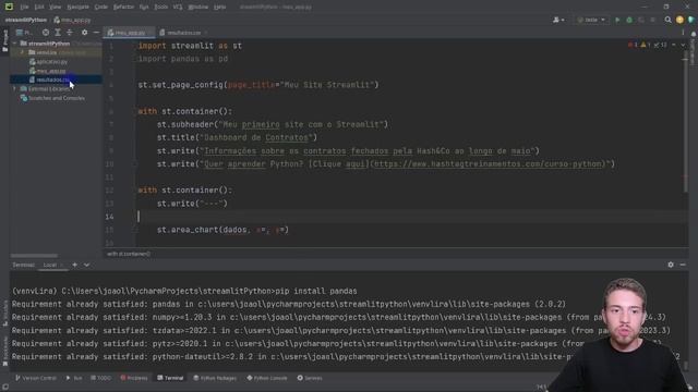 Streamlit - Como Criar Sites com Python - Aplicação Web para Dados смотреть онлайн