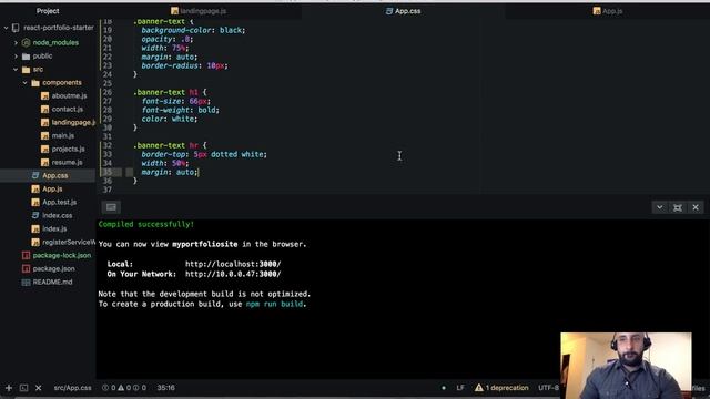 #2 Create React App Portfolio website Tutorial - Designing the landing page смотреть онлайн