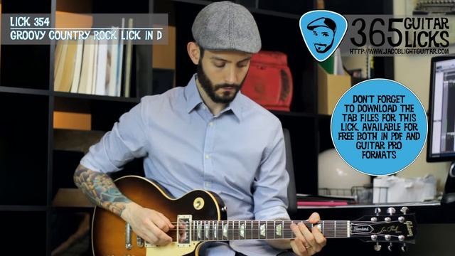 Lick 354/365 - Groovy Country Rock Lick in D | 365 Guitar Licks Project смотреть онлайн