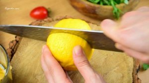 Салат с тофу и рукколой (веган)