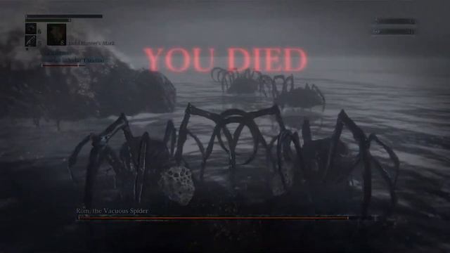 Bloodborne- boss fight against the Vacuous Rom! смотреть онлайн