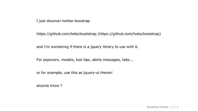 jQuery : Twitter bootstrap CSS + jQuery смотреть онлайн
