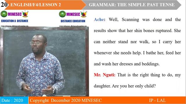 IP-LAL ENGLISH Form 4 Lesson 2 Grammar: The simple past tense смотреть онлайн
