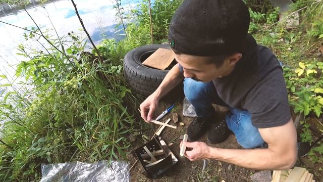 БОМБИЧЕСКАЯ ПРИСПОСОБА ДЛЯ ЖАРКИ И ВАРКИ НА УЛИЦЕ|ПИРОЖКИ С КАРТОШКОЙ НА КОСТРЕ| смотреть онлайн