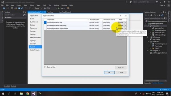 How to Publish An Application In Visual Studio Using ClickOnce.