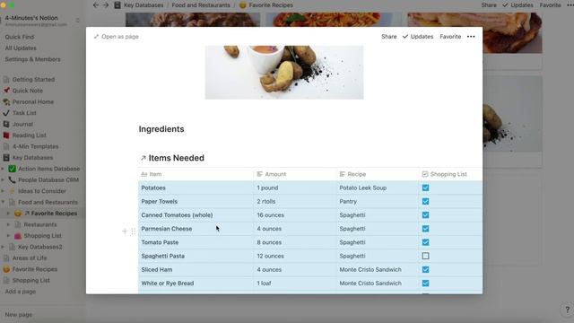Create a Shopping List in Notion | Notion Tutorial смотреть онлайн