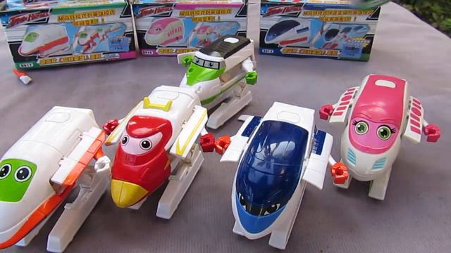 TRAIN HEROES | Transforming Robot Trains | Shinkansen | Bootleg Transformers???? смотреть онлайн