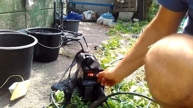 Обзор Сварочный аппарат Dnipro-M SAB-17DFB Проба мощности сварки аппарата Dnipro-M SAB-17DFB отзыв