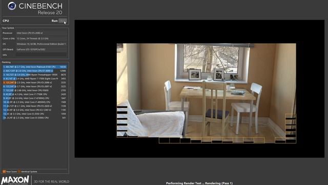 Cinebench R20 - Multi Score - Intel Xeon E5-2696 V2 смотреть онлайн