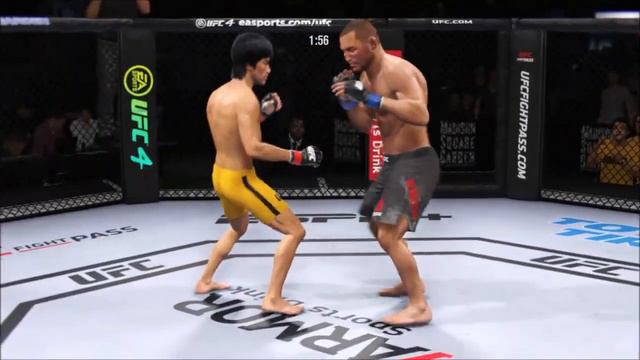 BRUCE LEE VS DAN HENDERSON | UFC 4 BRUTAL FIGHT | UFC 4 | UFC 4 2021 | EA SPORTS UFC 4 смотреть онлайн