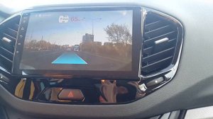 Работа системы ADAS регистратора от карэлектроник в реальном времени.