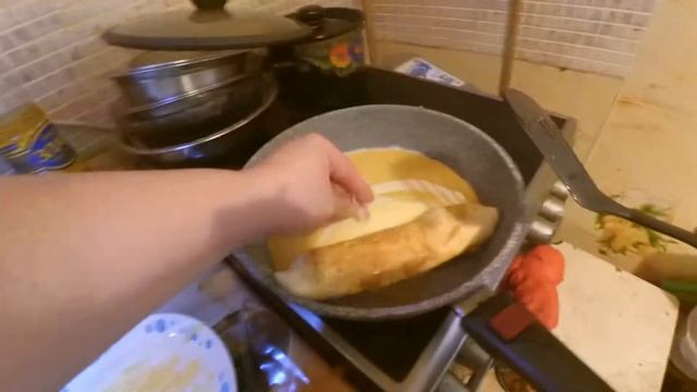 Завтрак на скорую руку! Яичный рулет!!! Детки будут в восторге! смотреть онлайн