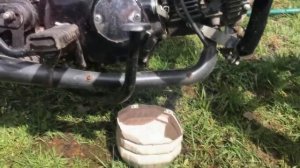 Замена масла в двигателе мопеда Альфа, как проверить уровень масла