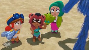 ХАГГИ ВАГГИ С БРАВЛЕРАМИ В ИГРЕ В КАЛЬМАРА! ОН ЖЕ ИХ СОЖРЁТ! БРАВЛ СТАРС ИГРА В КАЛЬМАРА