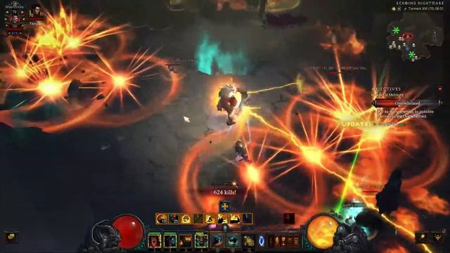 Echoing Nightmare Tier 125 - Boulder BARB - Diablo 3 Season 26 смотреть онлайн
