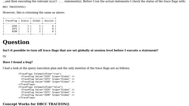 Databases: Understanding DBCC TRACEON and TRACEOFF Globally and Session-wise смотреть онлайн