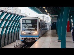 Бутовская линия метро. Битцевский Парк - Бунинская Аллея и обратно.