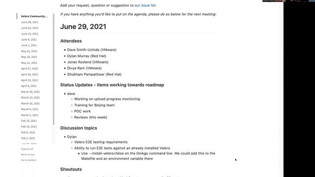 Velero Community Meeting/Open Discussion - June 29, 2021 смотреть онлайн