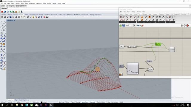 Rhino5 + Grasshopper. Создание оболочки смотреть онлайн