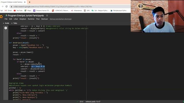 Program Kriptografi( Enkripsi dan Dekripsi ) di Python смотреть онлайн