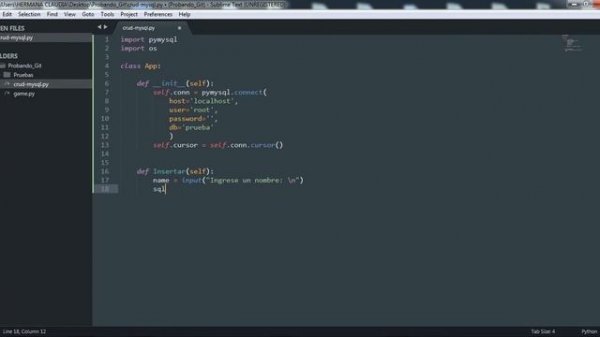 Mysql-Python| Insertar en base de datos con python | CRUD