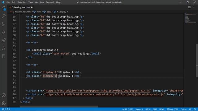 3-Bootstrap 5 Dersleri-Başlık ve Text Etiketleri смотреть онлайн