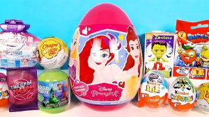 СЮРПРИЗ MIX! Принцессы Диснея, Царевны, Тикеры Токеры, Миньоны, Natoons Unboxing Kinder Surprise