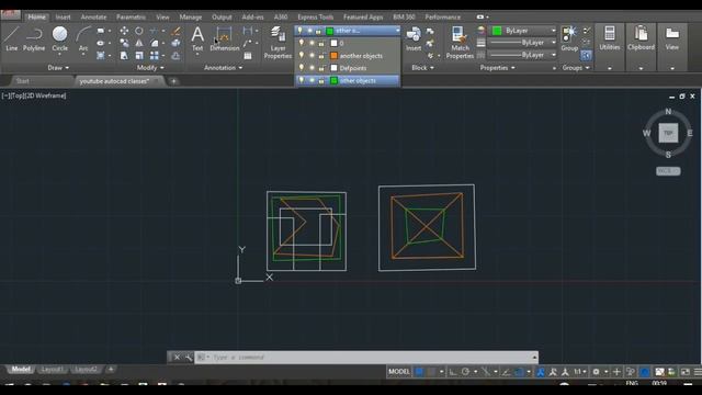 autocad part 11 layer properties and other editing features смотреть онлайн