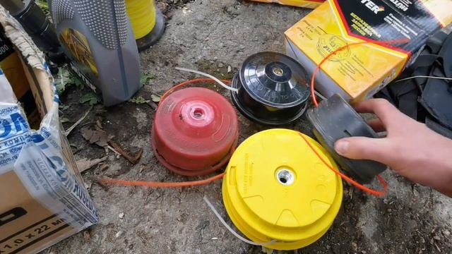 Дела дачные. Борьба с травой. Обзор бензотриммера Huter GGT-2900S. Выбор и сравнение катушек. смотреть онлайн