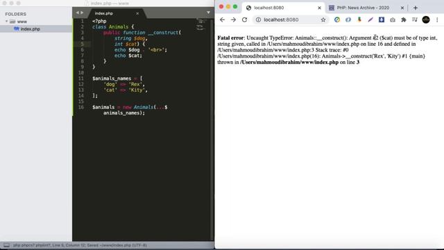 #3 Named arguments php8 arabic lesson смотреть онлайн