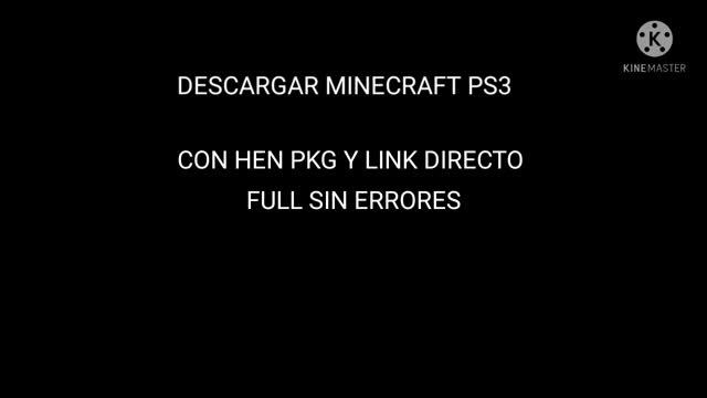 descargar minecraft ps3 hen full pkg смотреть онлайн