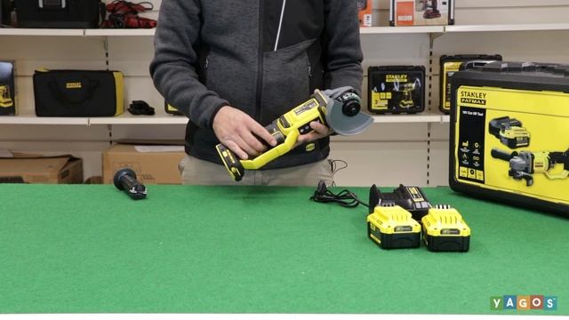Smerigliatrice angolare a batteria Stanley Fatmax FMCG400M2K Unboxing Yagos смотреть онлайн