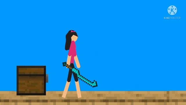 A Minecraft little long animation (Stick Nodes + Kinemaster animation) смотреть онлайн