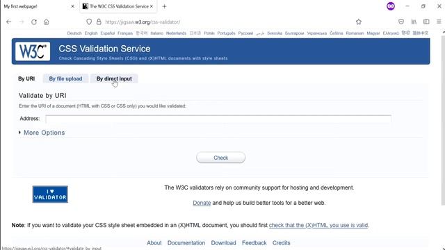 HTML and CSS (part 12): Validate CSS using the W3C CSS Validation Service смотреть онлайн