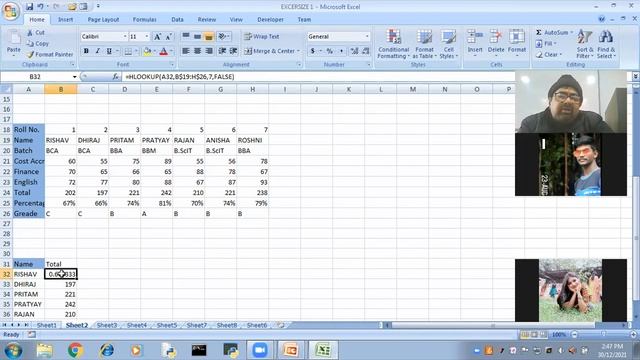 Advance Excel : Lookup function, BCA - AKU 1st Sem (B2) смотреть онлайн