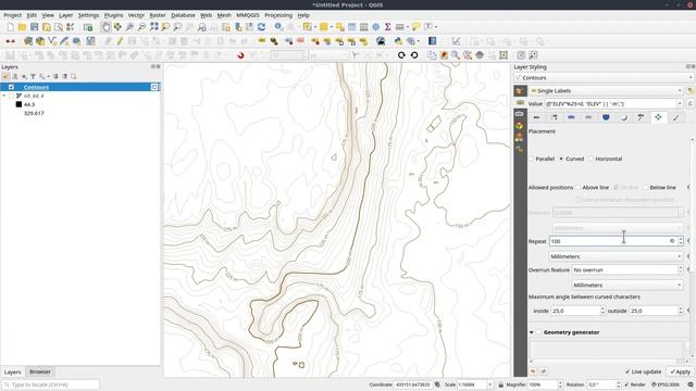 QGIS User 0027 - Styling Contour Lines смотреть онлайн