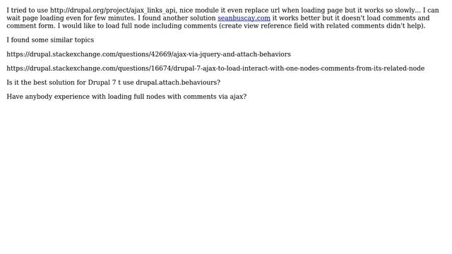 Drupal: Use Ajax to load full node including comments and comment form смотреть онлайн