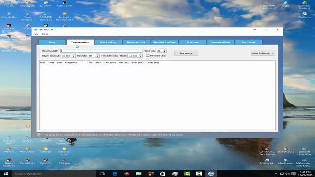 NetToolset: Ping, Traceroute, DNS Lookup, Reverse DNS, IP Whois, Domain Whois și Port Scan смотреть онлайн