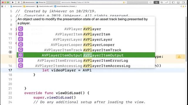 How to create a video player In iOS Swift 5.1 (2019) смотреть онлайн