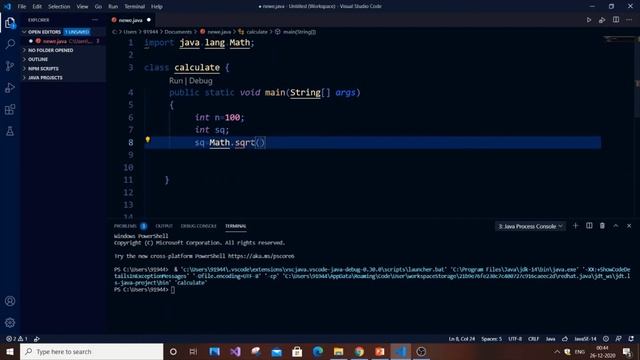 Program to find the square root of a number in java using math and sqrt function смотреть онлайн