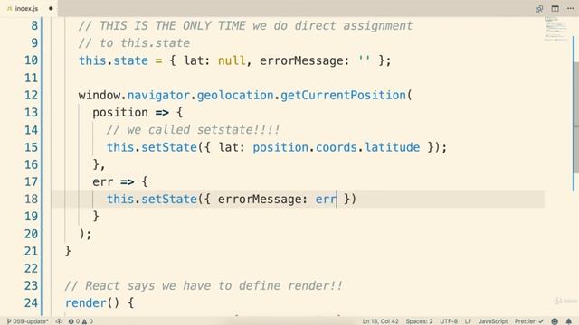 Handling Errors Gracefully [5.5]State in React Components [Modern React with Redux 2020] смотреть онлайн